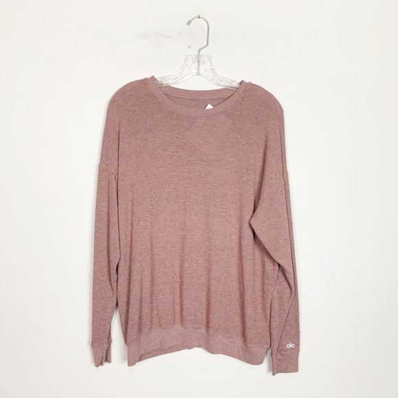 ALO Yoga Tops - ALO Yoga | mauve oversized sweatshirt size small